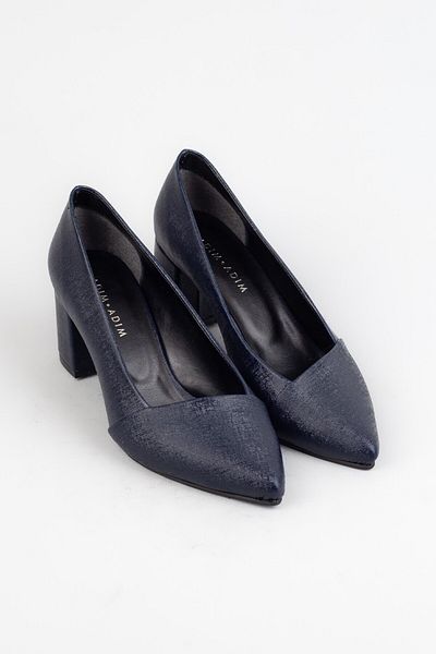 Adım Adım Women's Navy Blue Classic Heeled Shoes