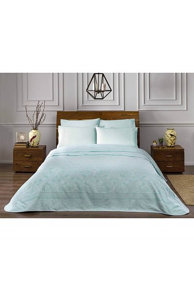 Taç Salice Jacquard Pique Set with Elastic 180 Cm X 250 Cm