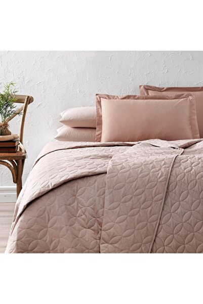 Taç Basic Çift Kişilik Yatak Örtüsü Camel