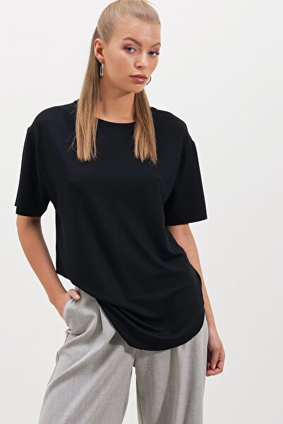 HAKKE Μπλουζάκι Οβάλ Φαρδιά Φούστα με Δύο Νήματα