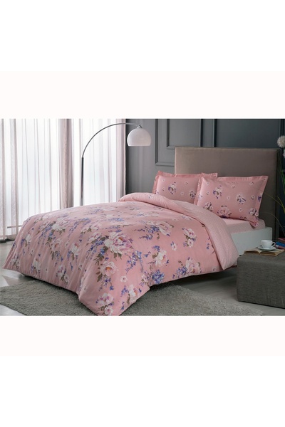 Taç Tac Saten Nevresim Takımı Raın Çift Kişilik