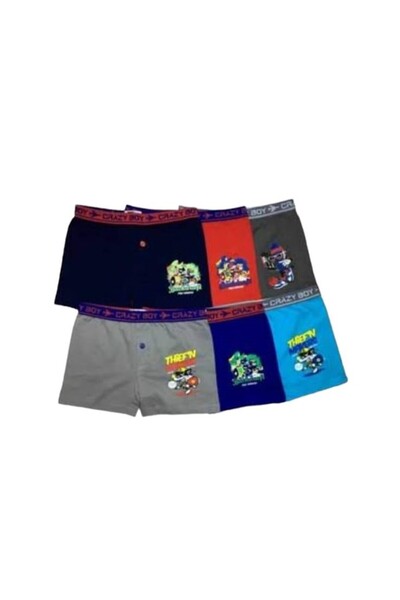 AYŞENUR YAPAKÇI ERKEK ÇOCUK DESENLİ  BOXER