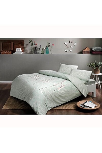 Taç Tiana Ranforce Single Duvet Cover Set Green