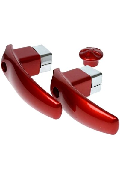 Gökay sürmene Kırmızı Çaydanlık Sapı Kulp Tutamak Seti (karşıdan-üstten Vidal...