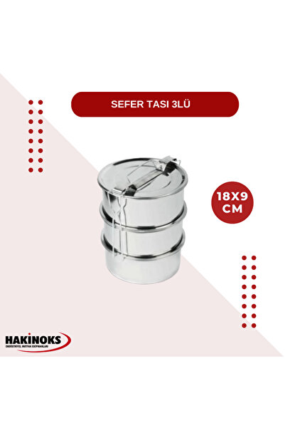 Ulutaş Paslanmaz Çelik Isıtılabilir 3lü Sefer Tası