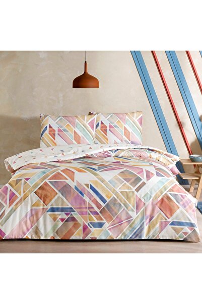 Taç Fresh Ranforce Çift Kişilik Genç Modası Nevresim Takımı Pembe