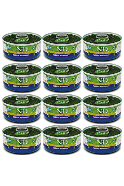 N&D Prime Kuzulu ve Yaban Mersinli Tahılsız Yetişkin Kedi Konservesi 70gr - 1...