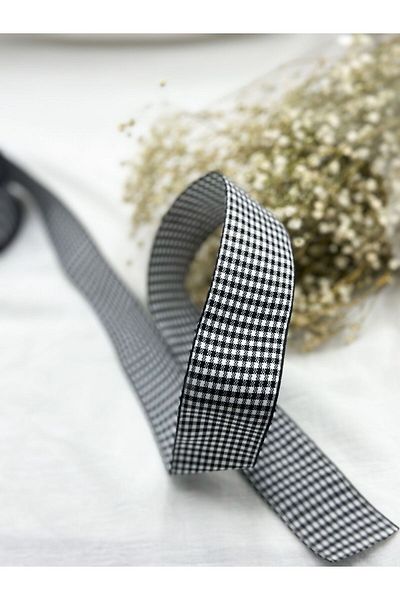 E Elmas Καρό Κορδέλα 4 cm 5 μέτρα