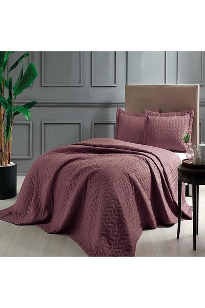 Taç Glory Single Bedspread Claret Red