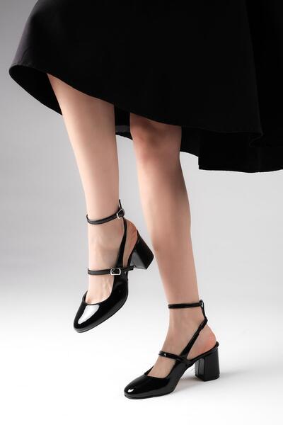 Mio Gusto Dámské boty na podpatku v černé barvě