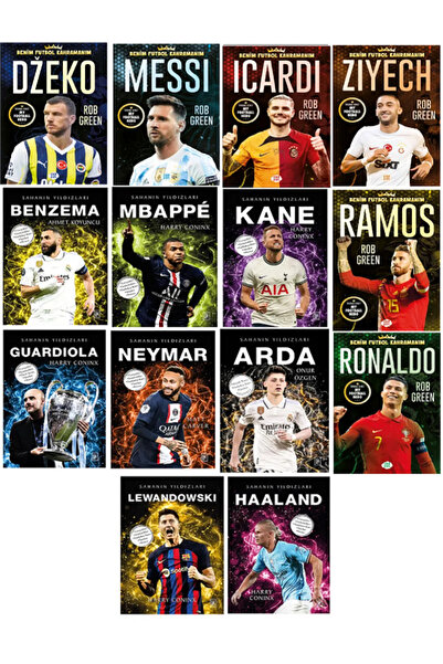 Efsane Yayınları Sahanın Yıldızları RONALDO MESSİ HAALAND ( BÜYÜK Poster Stic...