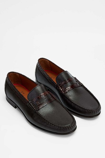 Tamer Tanca Men's Brown Genuine Leather Loafer Shoes