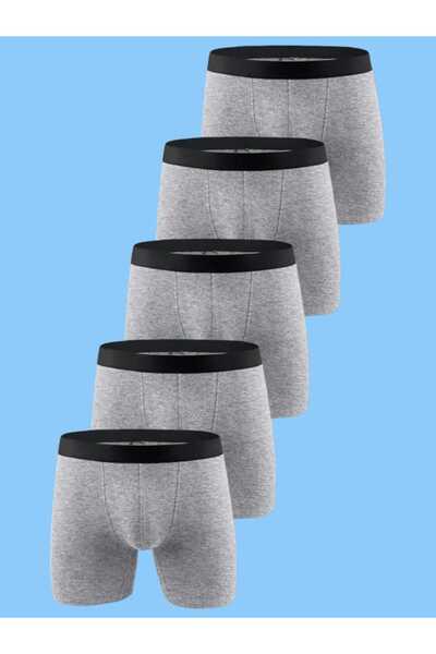 Akpınar Çamaşırları Boy's 5-Piece Gray Lycra Boxers