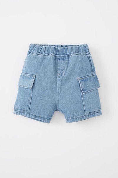 DeFacto Pantaloni scurti de jeans pentru bebelusi B6750a524sm