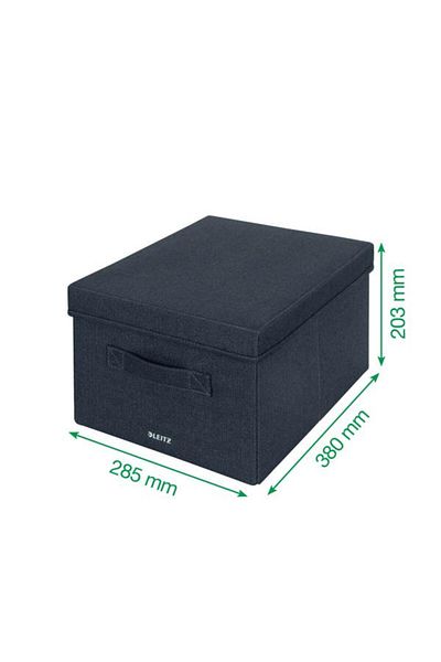 Leitz Cutie de depozitare din stofă cu capac M - Dimensiune medie, pachet de 2