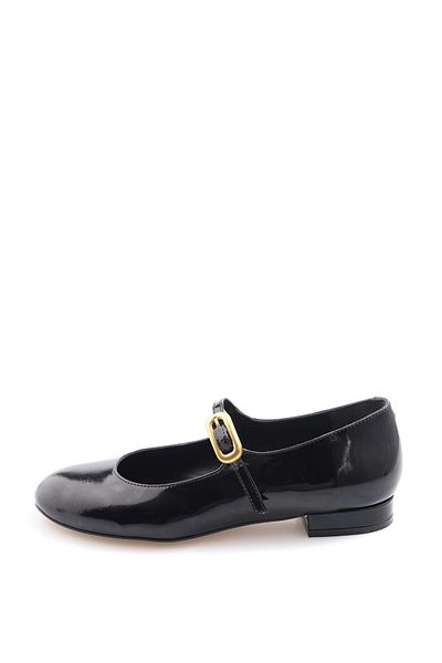 5in1Canpolat Black Mary Jane Ballerina 23459