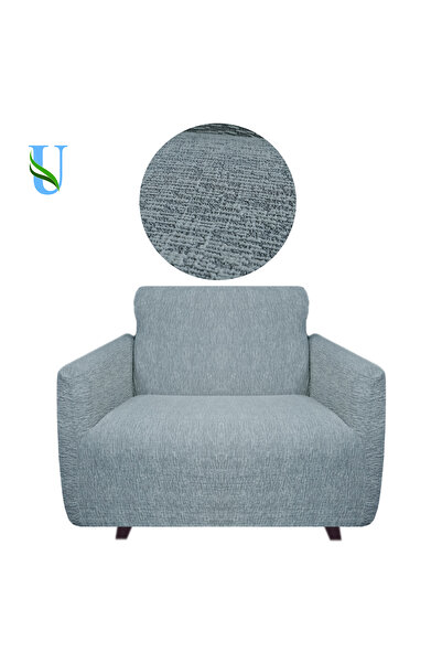 Uy Style Tekstil غطاء مقعد فردي من قماش الجاكار - غطاء كرسي بذراعين ونمط قشرة...