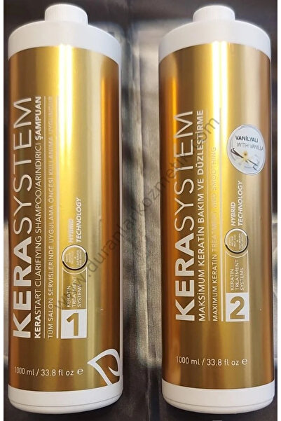 KERASYSTEM KERA SYSTEM KERATİN VE ARINDIRICI ÖN YIKAMA ŞAMPOANI 2 Lİ SET 1000...