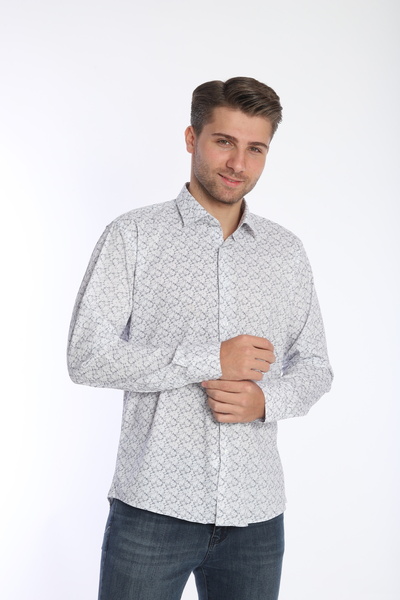 EMILIO BETTI Lycra imprimată cu mâneci lungi, cu croiala subțire