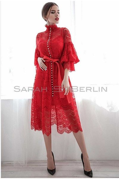 guller tekstil Laced Graduation Bridesmaid Long Dress