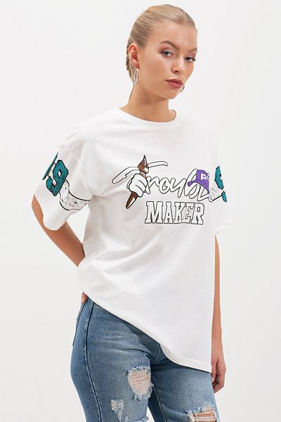 HAKKE Tricou Two Thread Trouble Maker