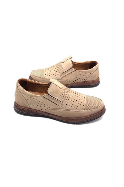 UMUT AYAKKABI Γνήσια ανδρικά παπούτσια Nubuck Leather Sand Color