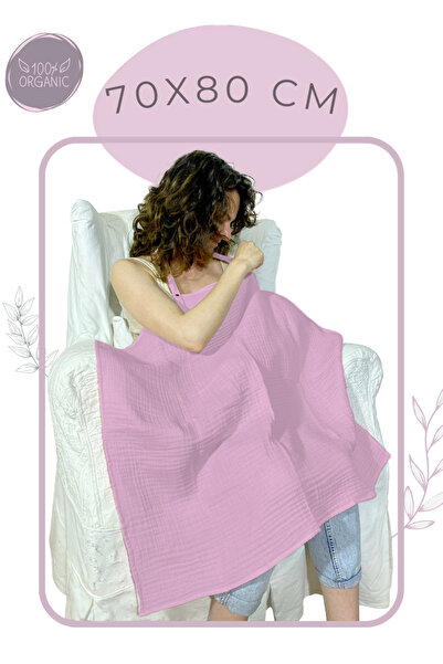 Joyous Mom Kids 4 Katlı Müslin Bebek Emzirme Örtüsü Önlüğü Iç Göstermez Bebek Emzirme Önlüğü Anne Emzirme Örtüsü