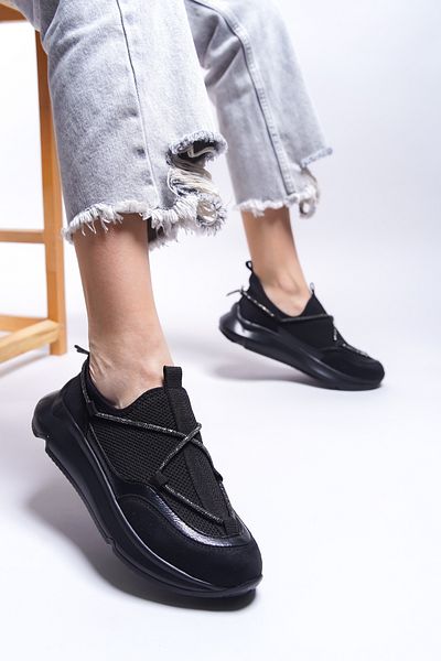 Riccon Tenis de damă Arennora 0012428   Negru