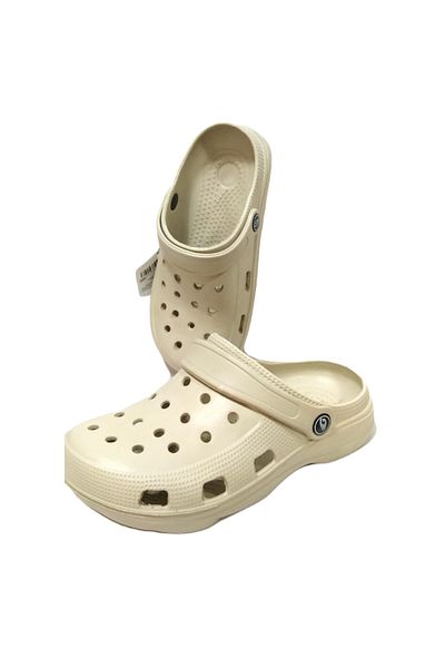 GEZER Crocs Model BEIGE COLOR Comfortable and Lightweight Water Resistant Sandals Slippers