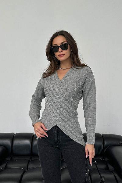 nosia fashion Double Breasted Collar Knitted Patterned Women's Knitwear Sweater