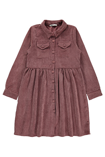 Civil Girls Kız Çocuk Elbise 10-13 Yaş Pudra