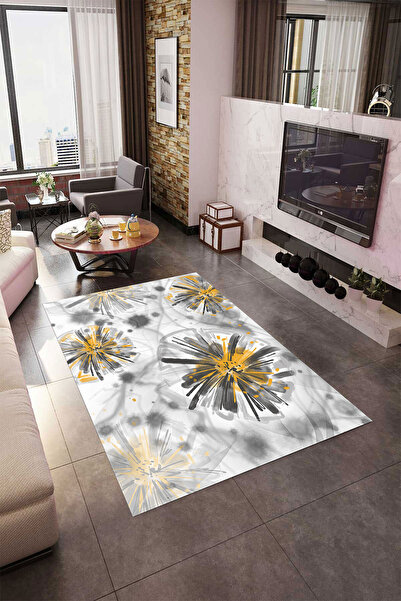 Digital Printing Washable Anti-Slip Base Decorative Living Room Kitchen Rug Runner