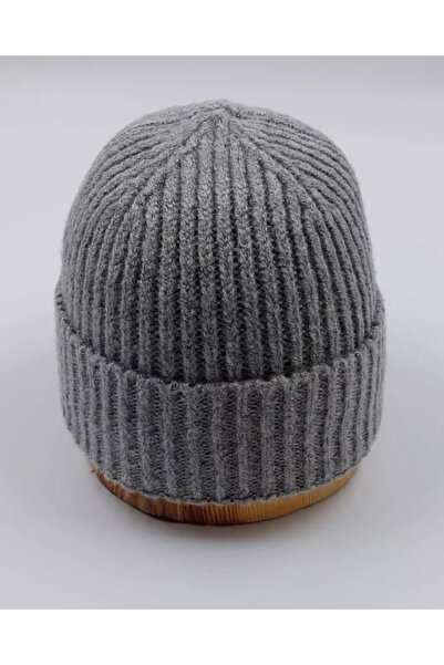 BALIENTE Corded Unisex Beret - Dark GraY Wool