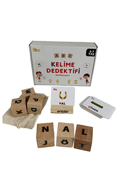 One pretty sunshine Kelime Dedektifi Kelime Oyunu ,alfabe Oyunu, Bebek Zeka Kartları, Cırt Cırtlı Etkinlik Kitabım