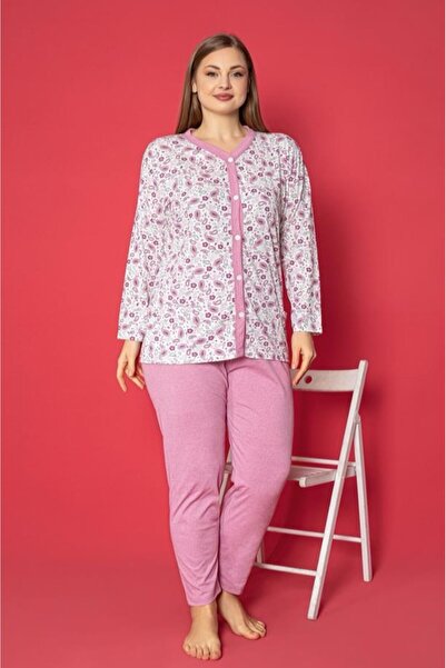 Farya Home Set de pijamale X-Dreamy, cu buzunar, cu nasturi, în față, din bum...