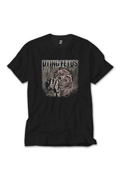 Z zepplin Μαύρο T-Shirt με κρανίο εμβρύου