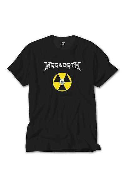 Z zepplin Μαύρο T-Shirt Megadeth Nuclear Radioactive