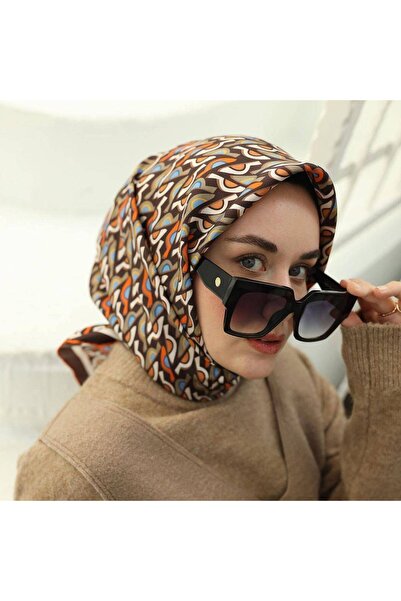 Silk Home Ipek Eşarp Kahve, Mavi, Vizon, Sarı 11413-11