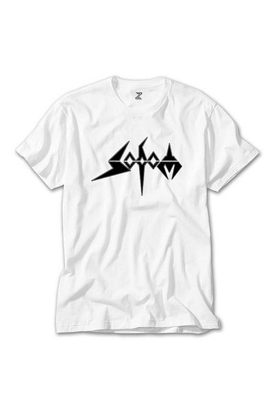 Z zepplin Λευκό T-Shirt Sodom Text