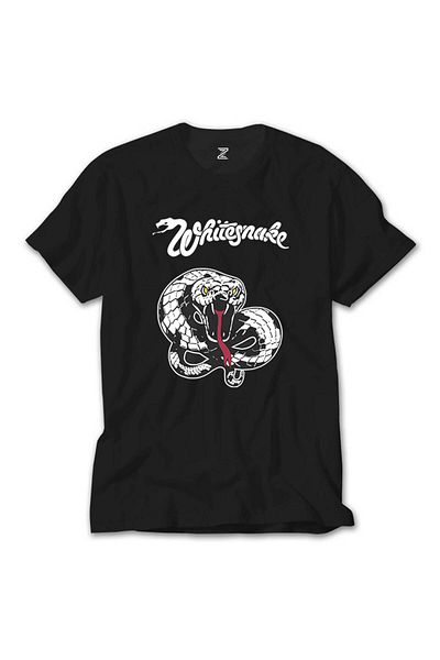 Z zepplin Whitesnake Trouble Μαύρο T-Shirt