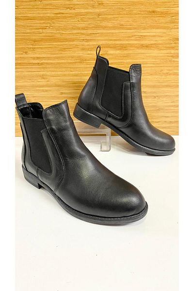 Scavia Keen RM 583 Elastic Genuine Leather Orthopedic Short Boots