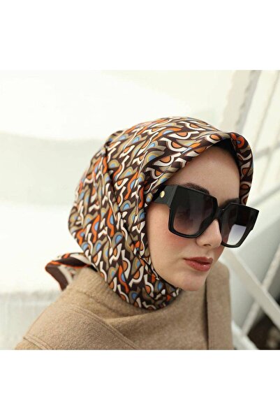 Silk Home Ipek Eşarp Kahve, Mavi, Vizon, Sarı 11413-11