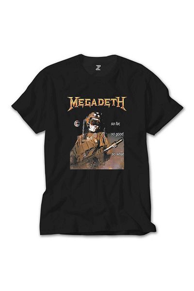 Z zepplin Tricou negru Megadeth So Far So Good