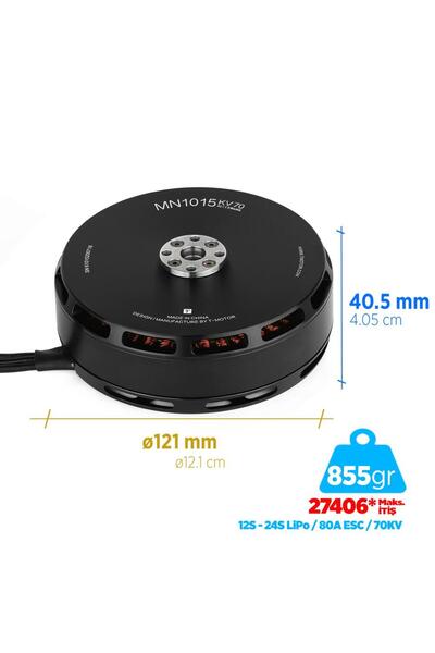 T-Motor MN1015 70KV Brushless Fırçasız Brushless Fırçasız UAV Motor Multikopt...
