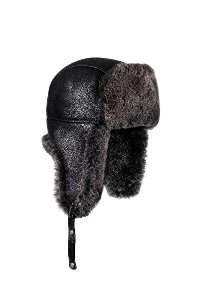 TARETTİ USHANKA MODEL HAKİKİ DERİ VE KÜRK ŞAPKA