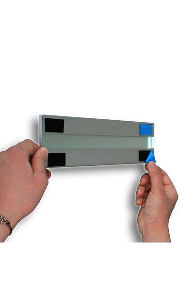 Bul-Sat Panel Aluminum Plate Right Exit Written Symbol Sheet 7X25 Cm.