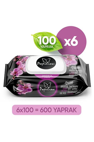 Papilion Premium Aroma Therapy - Extra Soft Wet Towel 100x6 Sheets