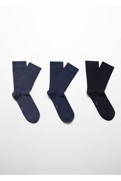 MANGO Man 3 Paar Baumwollsocken