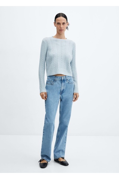 MANGO Woman Sequined knitwear sweater