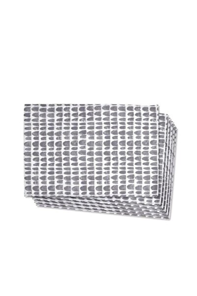 The Mia Gray Pattern American Service Set of 6 50 X 35 Cm Txt0321